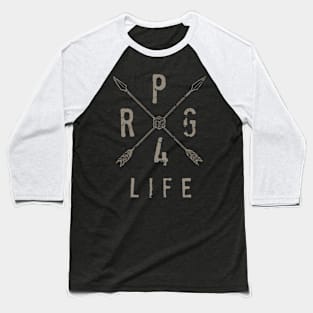 RPG 4 LIFE - grey Baseball T-Shirt